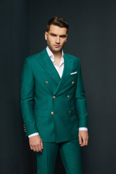 COSTUM CASUAL VERDE DOUBLE BREASTED STEVEN